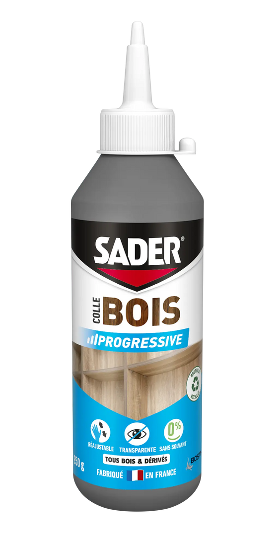 Colle bois vinylique prise progressive 250g – SADER - Image 1