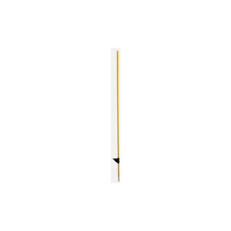Lacme - Piquet fibre ø12 mm / L125 cm jaune + talon.