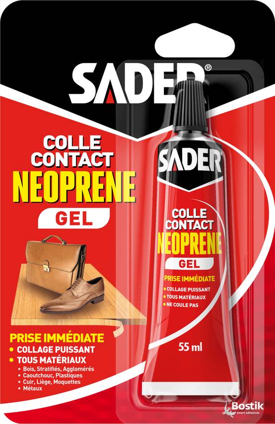 Colle néoprène gel 55 ml - SADER - Image 1