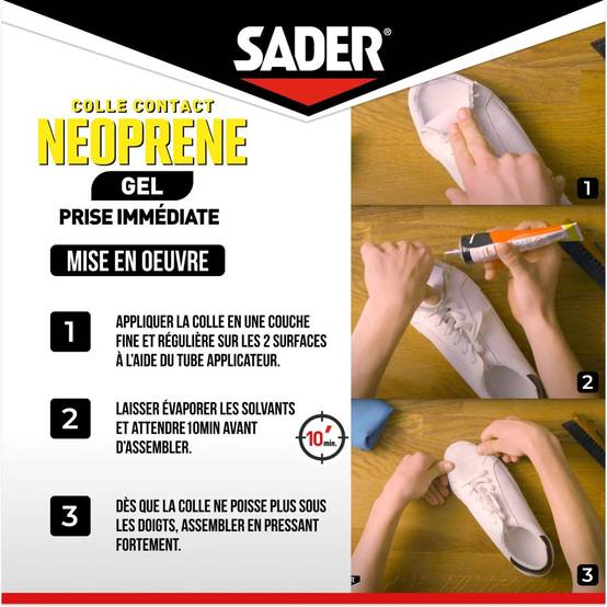Colle néoprène gel 55 ml - SADER - Image 5