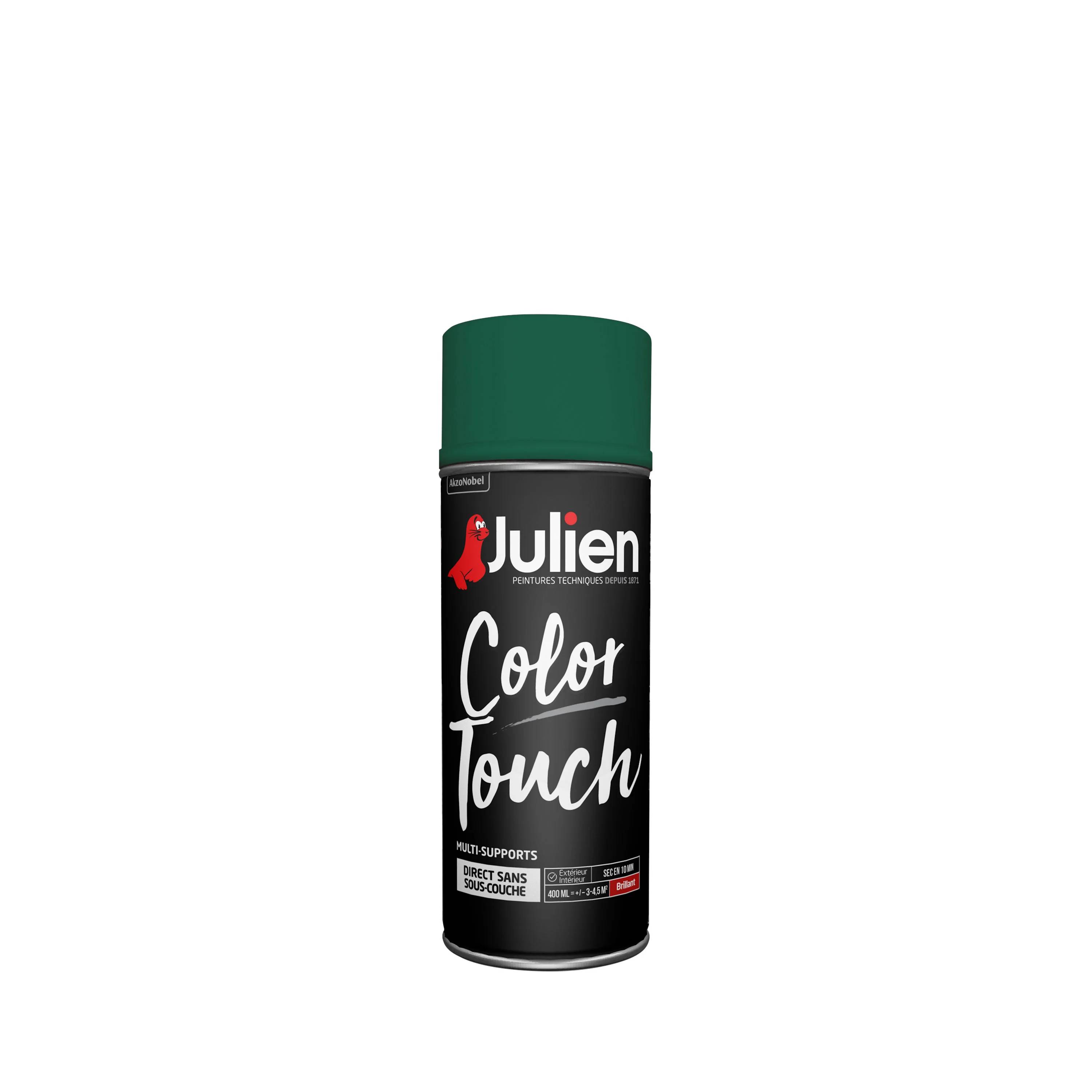Peinture Aérosol Brillant Vert 400 ml JULIEN - Image 2