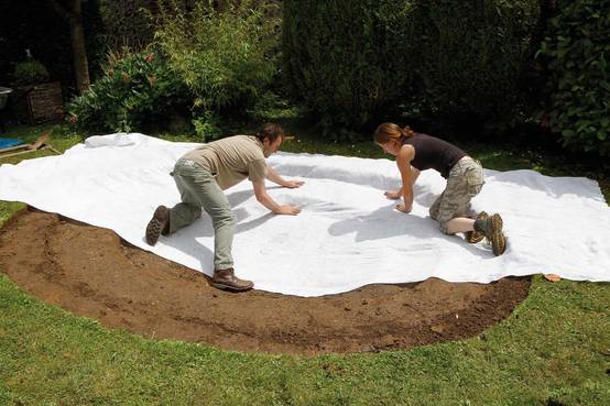 Feutre géotextile pour liner blanc 25 m x 2 m 250 gr/m² - UBBINK - Image 2