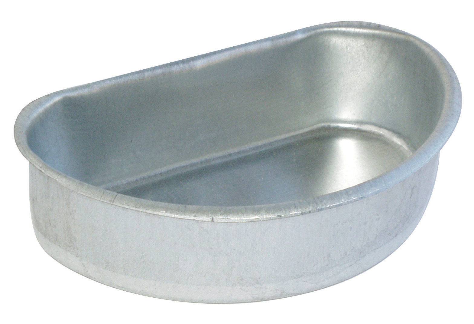 Abreuvoir-mangeoire demi-lune Zinc Gris – KERBL - Image 1