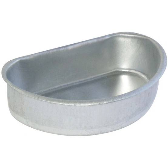 Abreuvoir-mangeoire demi-lune Zinc Gris – KERBL - Image 2