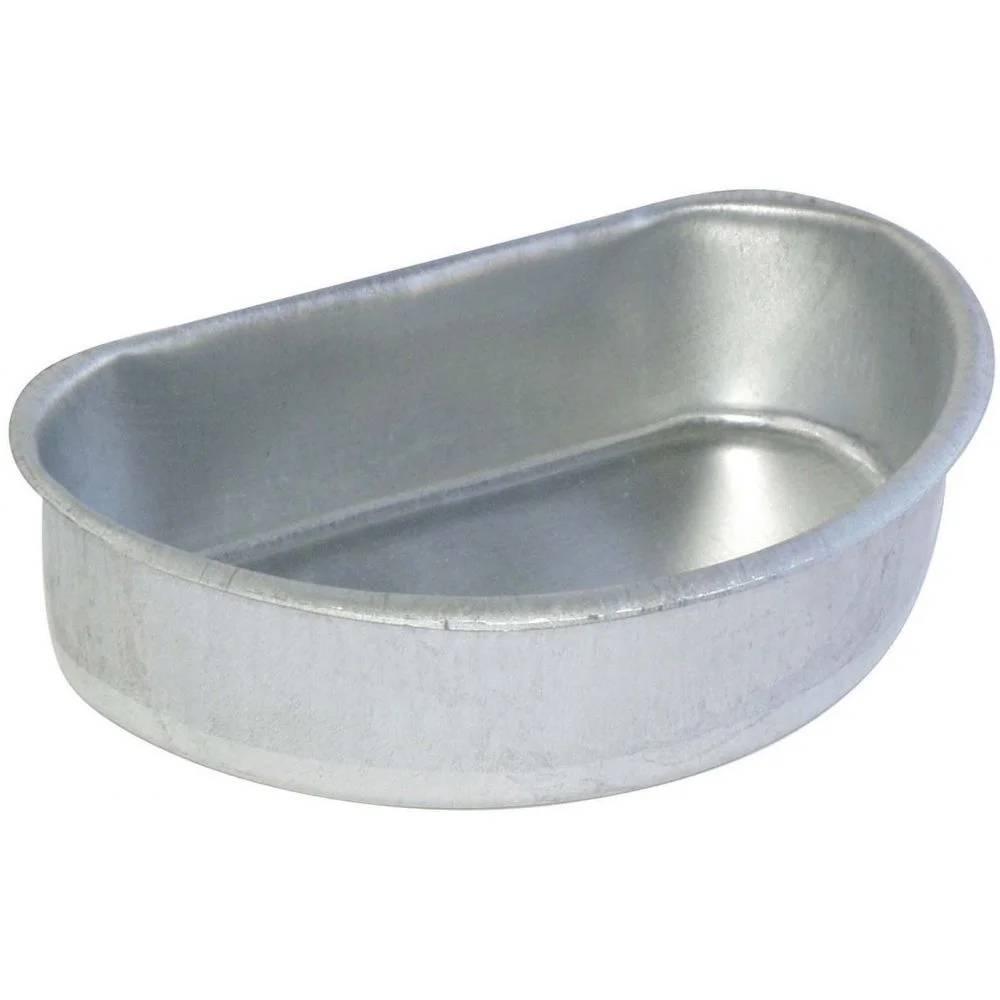 Abreuvoir-mangeoire demi-lune Zinc Gris – KERBL - Image 2
