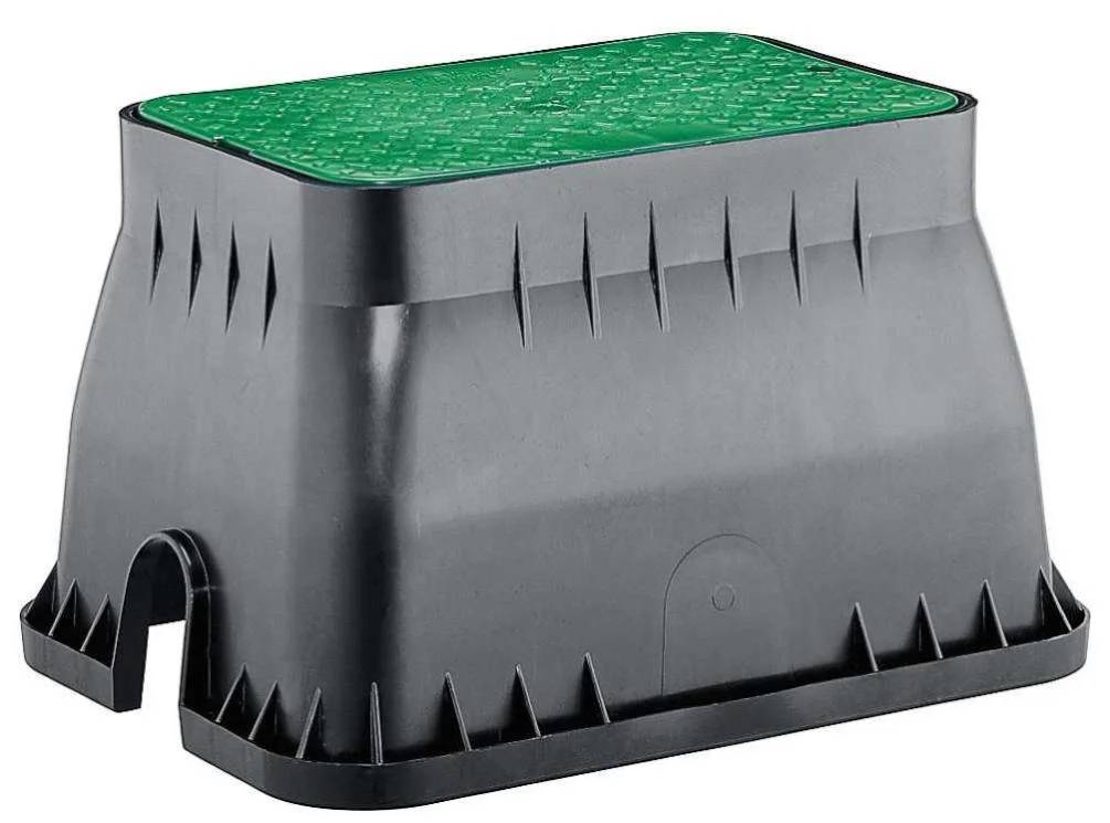 Regard d'arrosage enterré 4 voies PVC Gris/Vert – GARDENA - Image 1
