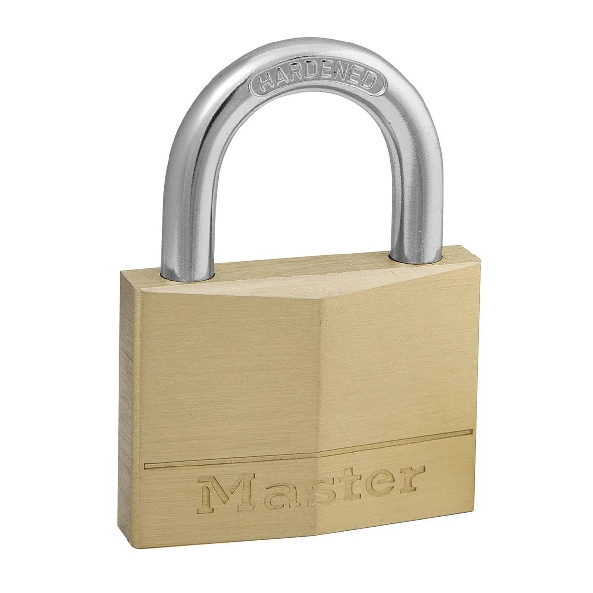 Cadenas laiton massif argenté 50 mm - MASTER LOCK - Image 1