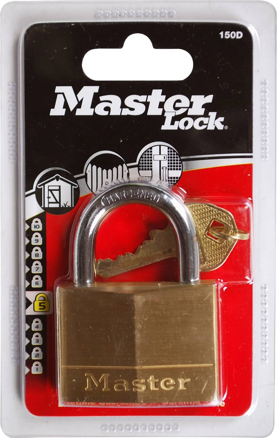 Cadenas laiton massif argenté 50 mm - MASTER LOCK - Image 3