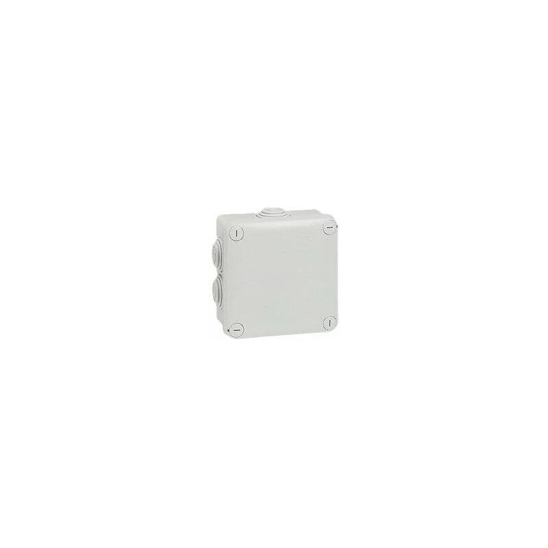 Boîte de dérivation carrée plastique gris L.105 mm l.105 mm H.55 mm - Legrand