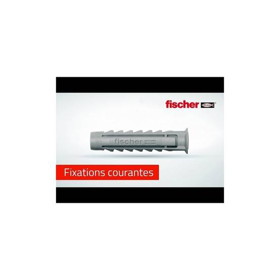 Cheville nylon avec collorette S 6x30 mm boîte de 100 grise - Fischer - Image 7
