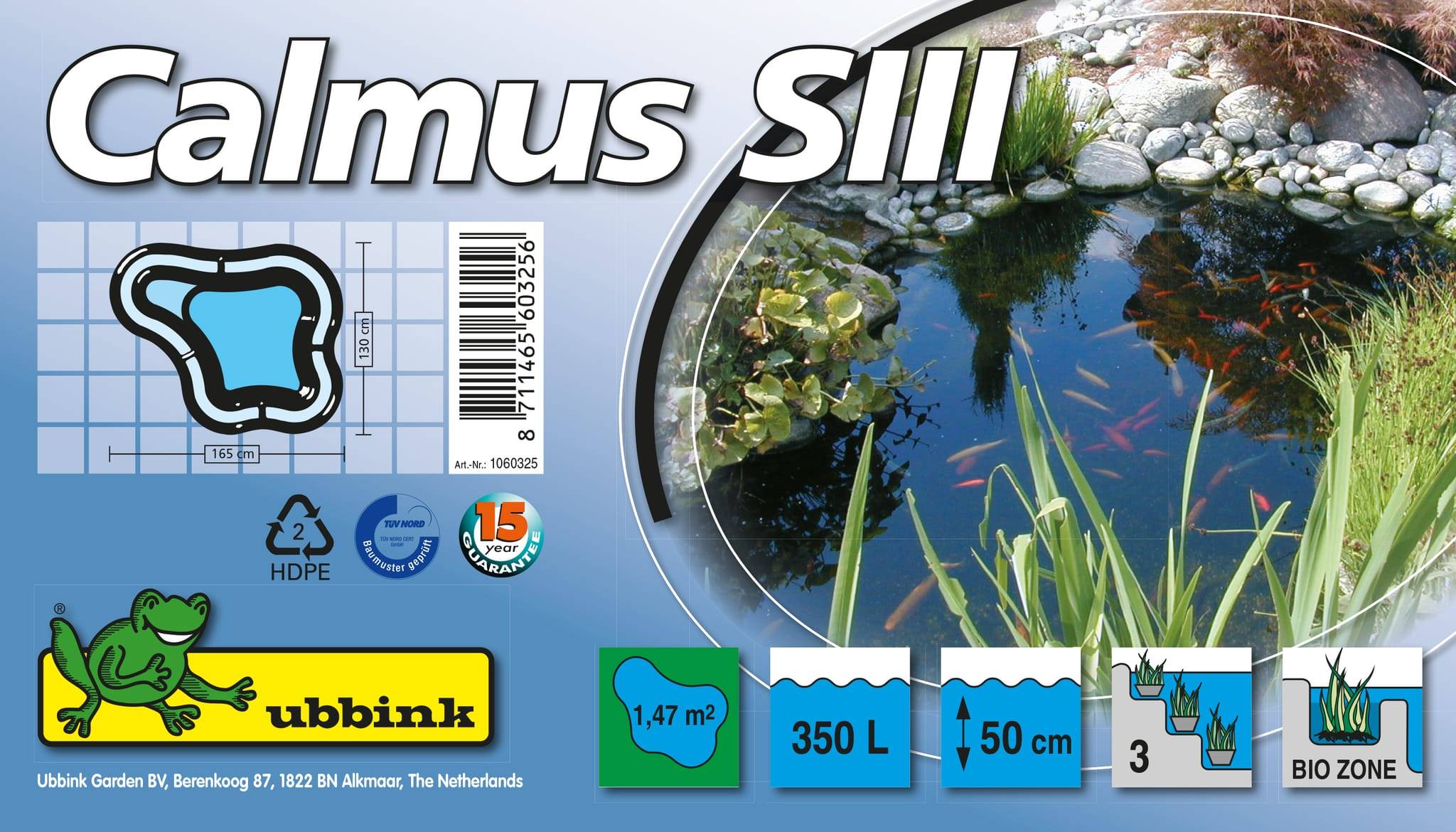 Ubbink - Bassin de jardin préformé Calmus SIII 350L - Ubbink - Image 2