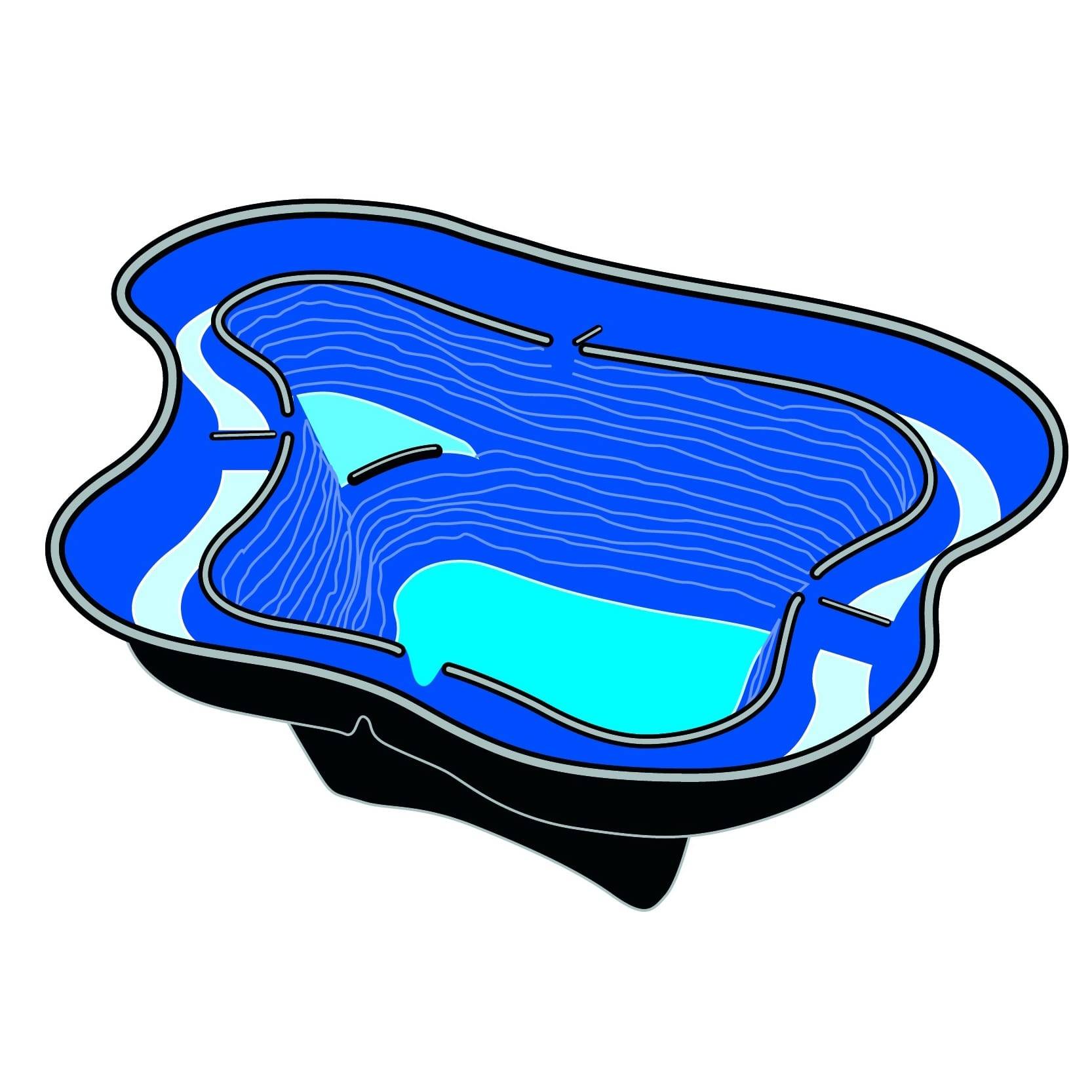 Ubbink - Bassin de jardin préformé Calmus SIII 350L - Ubbink - Image 3