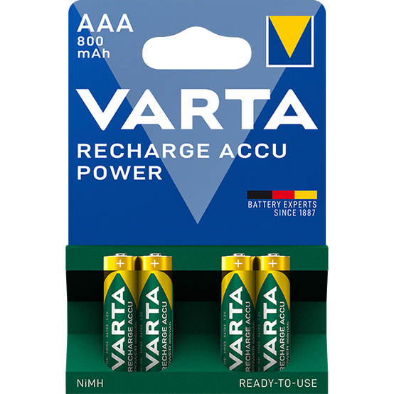 Piles Rechargeables LR03 AAA Accu Power - VARTA
