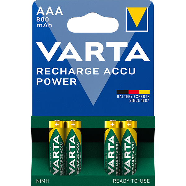 Piles Rechargeables LR03 AAA Accu Power - VARTA