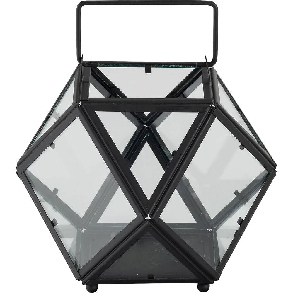 Lanterne Verre Noir L 21 x l 21 x H 16 cm – ALINEA - Image 4