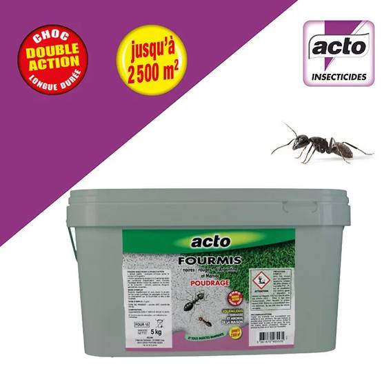 Seau Rd Poudre Insecticide Anti-Fourmis Formule Poudrage Seau - ACTO - Gamm vert