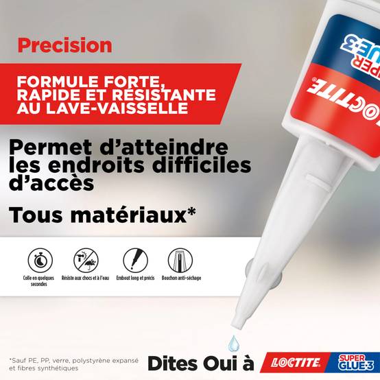 Colle De Réparation Super Glue 3 Précision 5g - LOCTITE - Image 4
