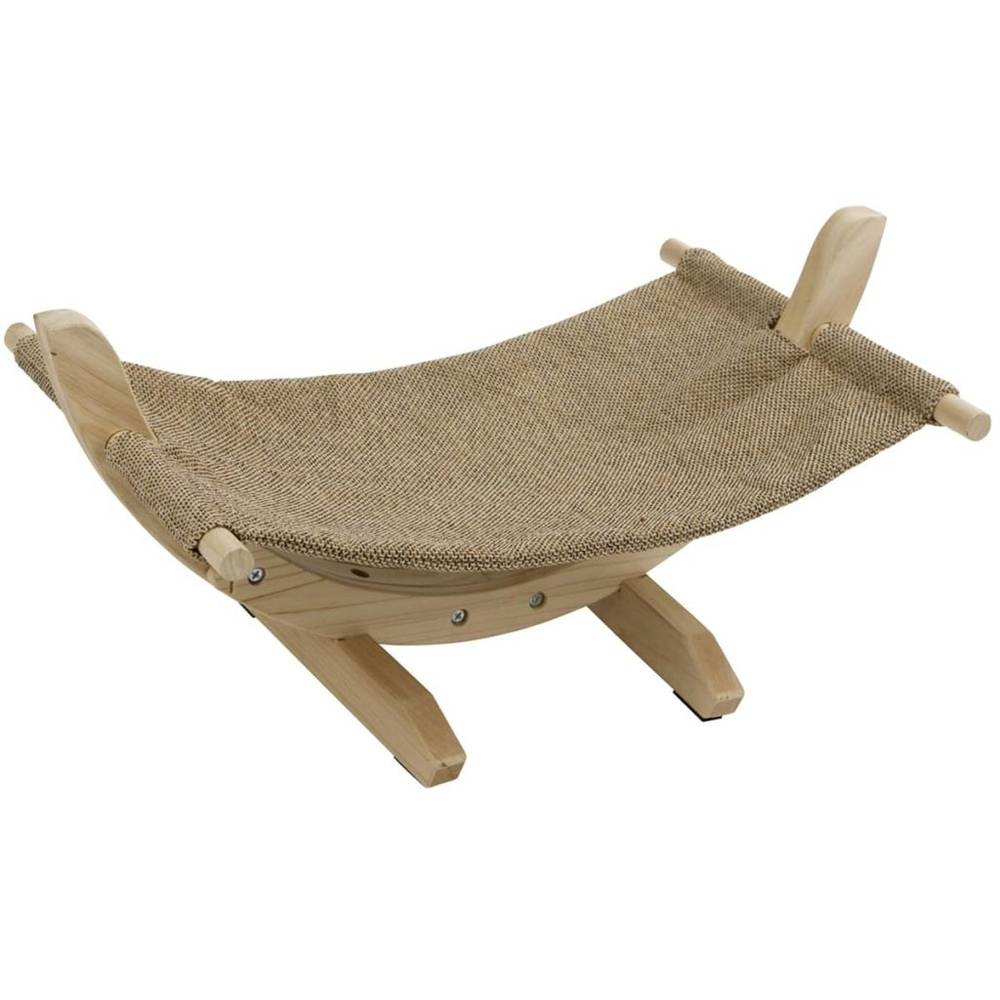 Hamac pour chats Siesta 2.0 bois lin marron 61 x 37 x 29 cm - KERBL - Image 2