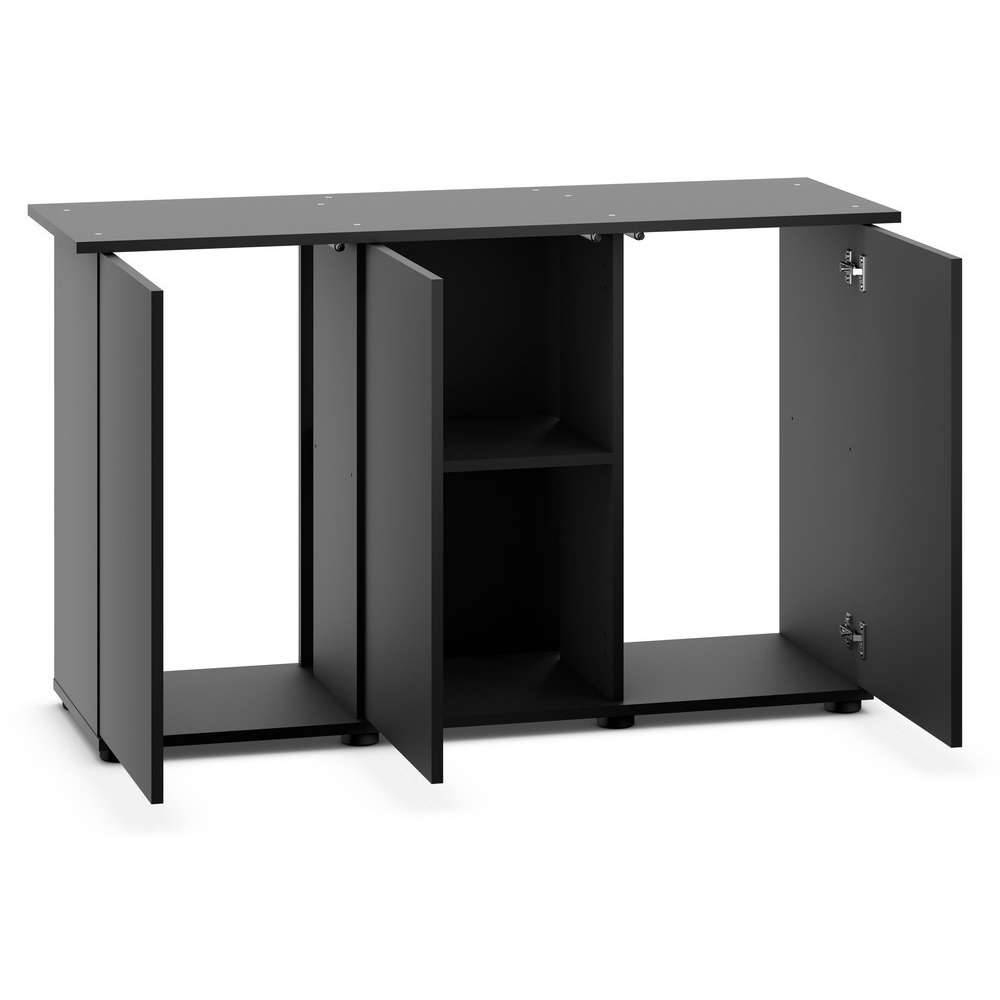 Meuble aquarium bois mélaminé noir L 121 cm P 41 cm H 73 cm - JUWEL - Image 2