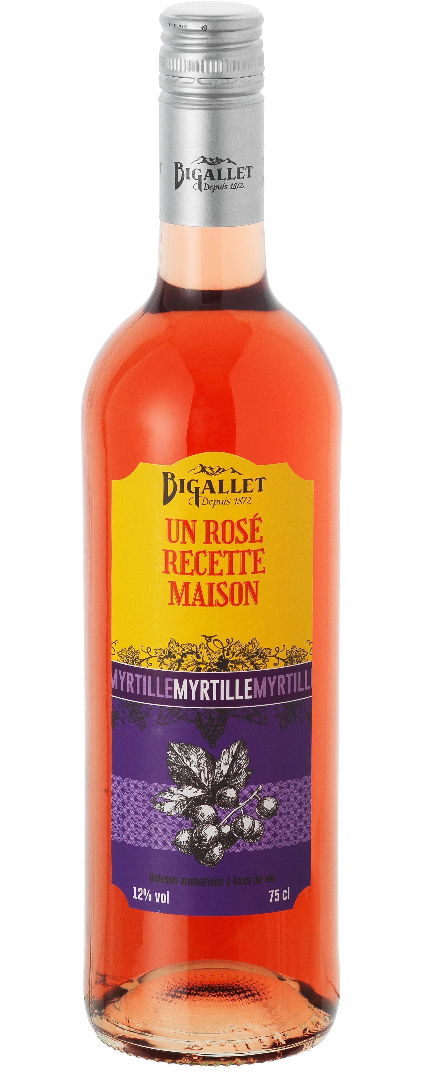 Bigallet - Rosé myrtille 12°  75 cl  - Bigallet