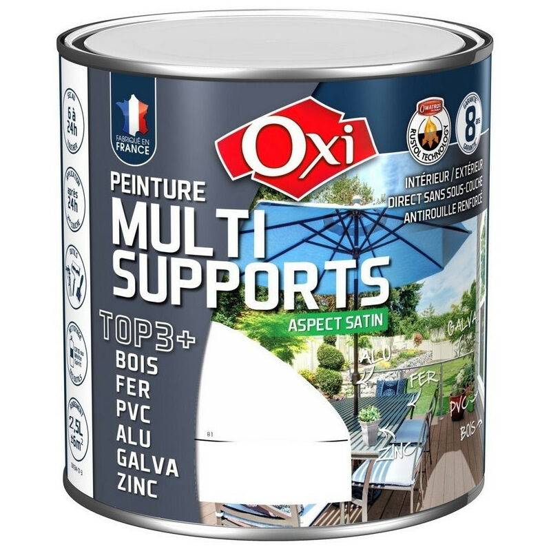 Peinture multi supports satin bordeaux 2,5 L - OXI - Image 1