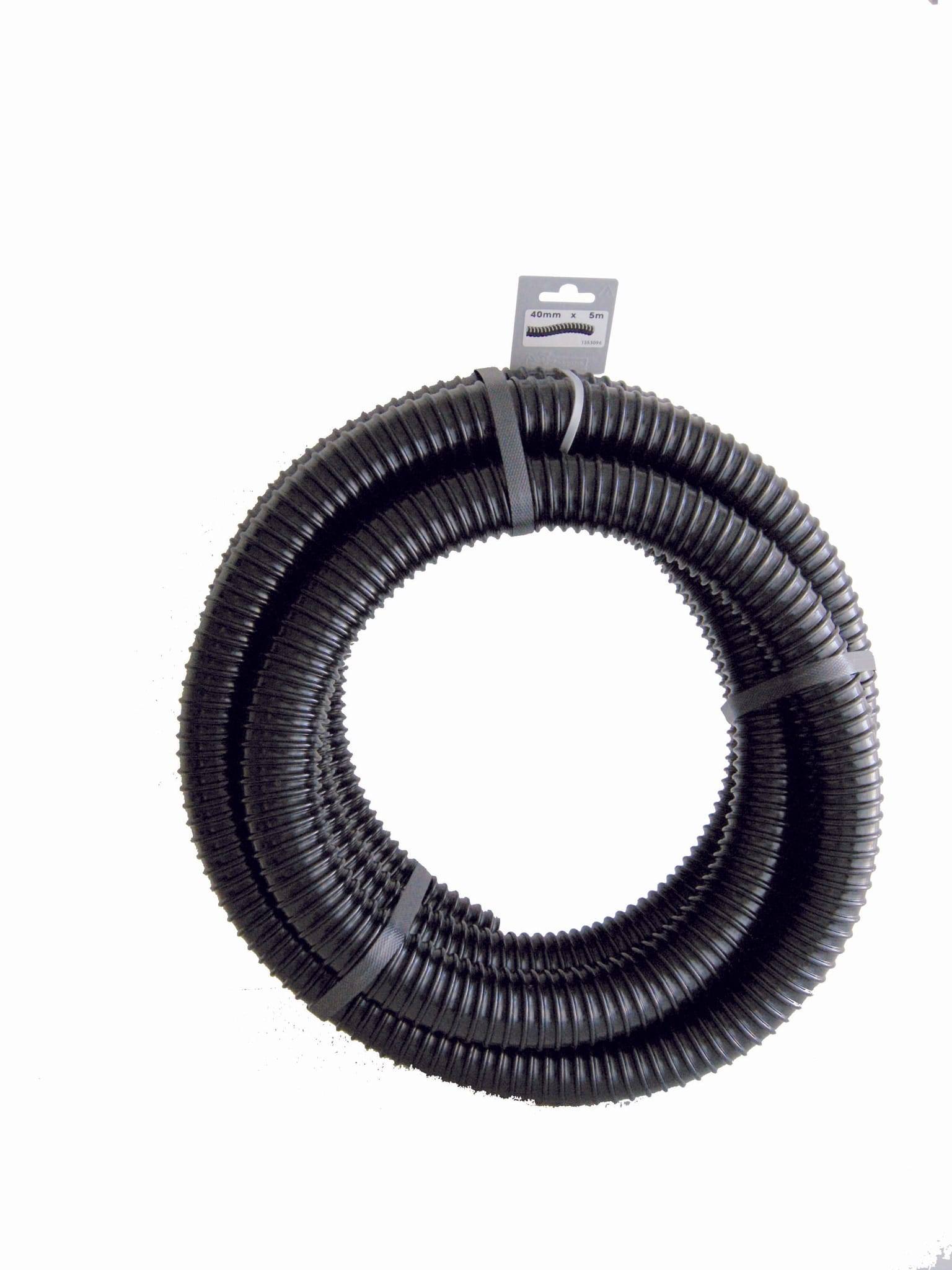 Ubbink - Tuyau Noir Renforcé Spirale 40 mm L 5 m - UBBINK - Image 2