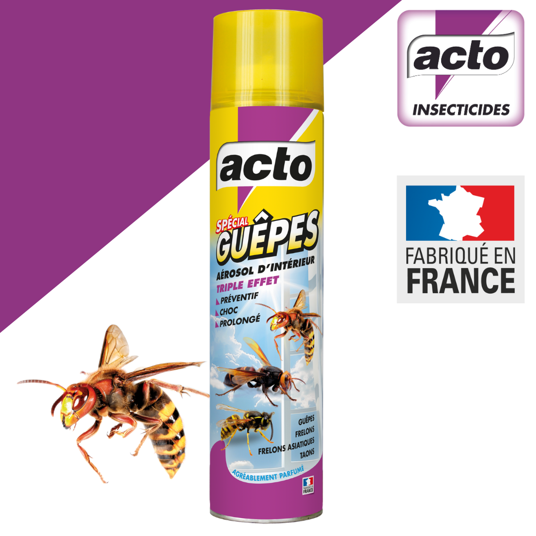Acto - Spécial guêpes triple effet aérosol 400 ml – ACTO - Image 1