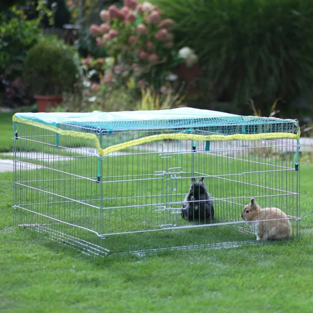 Cage à pâturer enclos grillagé zingué 115 x 115 x 65 cm - Image 7