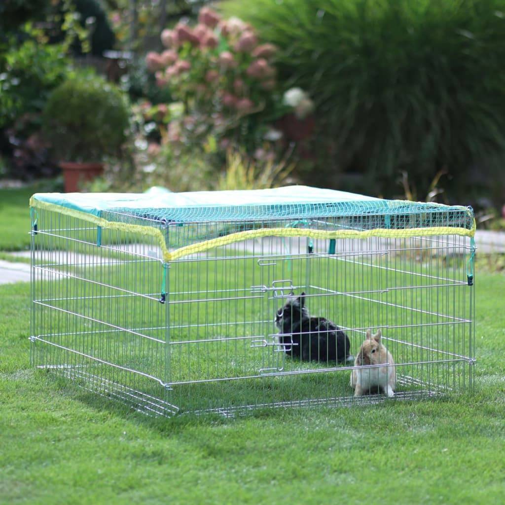 Cage à pâturer enclos grillagé zingué 115 x 115 x 65 cm - Image 3