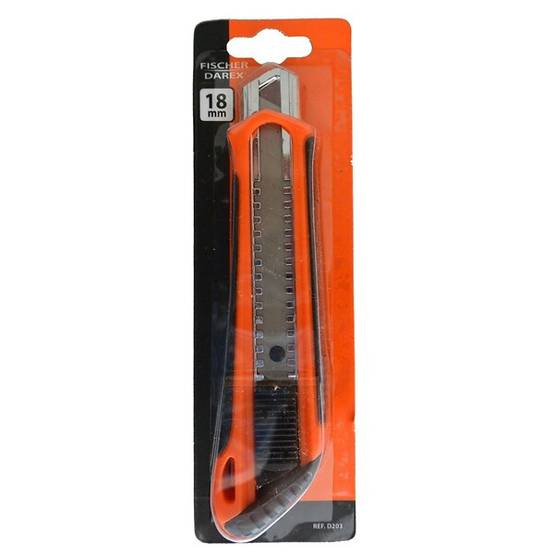 Cutter lame cassable bi-matière 18 mm - FISCHER DAREX