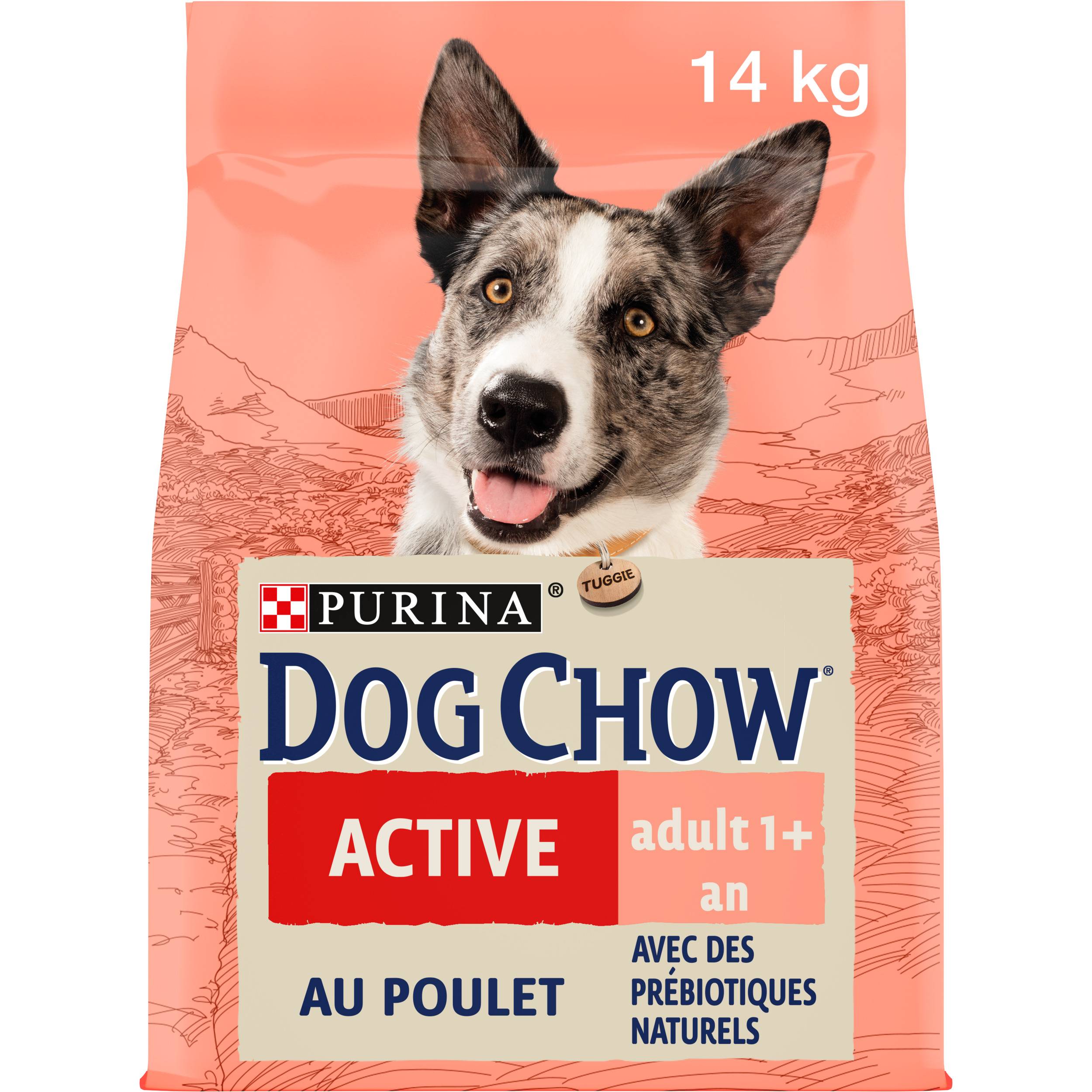 Dog Chow - Croquettes chien Adulte Active Poulet 14 kg – DOG CHOW - Image 1