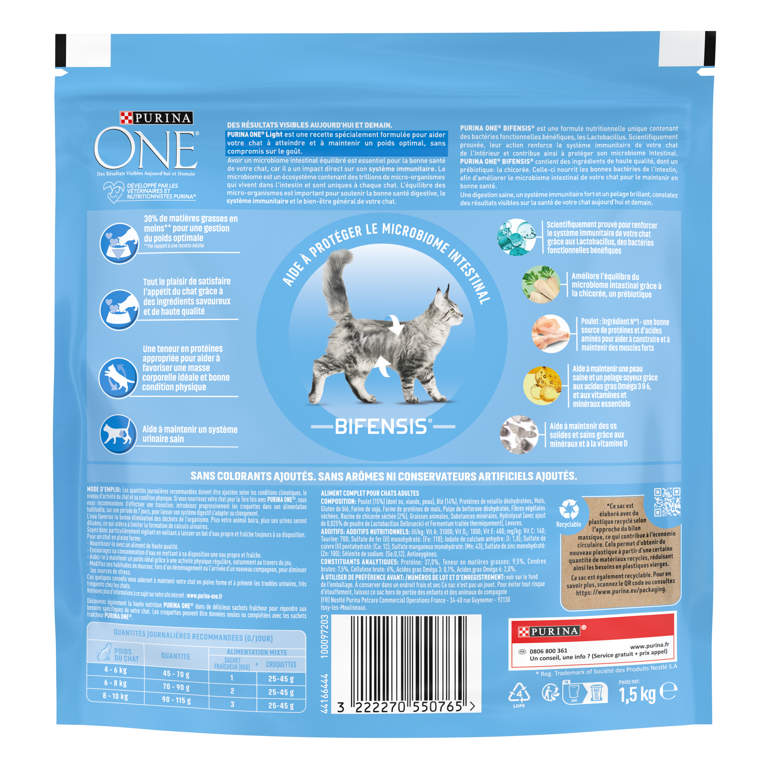 Purina One - Croquettes chat Light Poulet Blé 1,5kg - ONE - Image 7