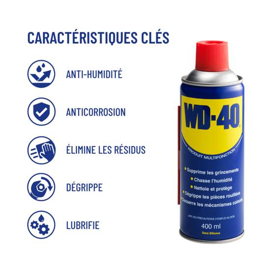 Produit Multifonction Aérosol 400 ml WD-40 - Image 7