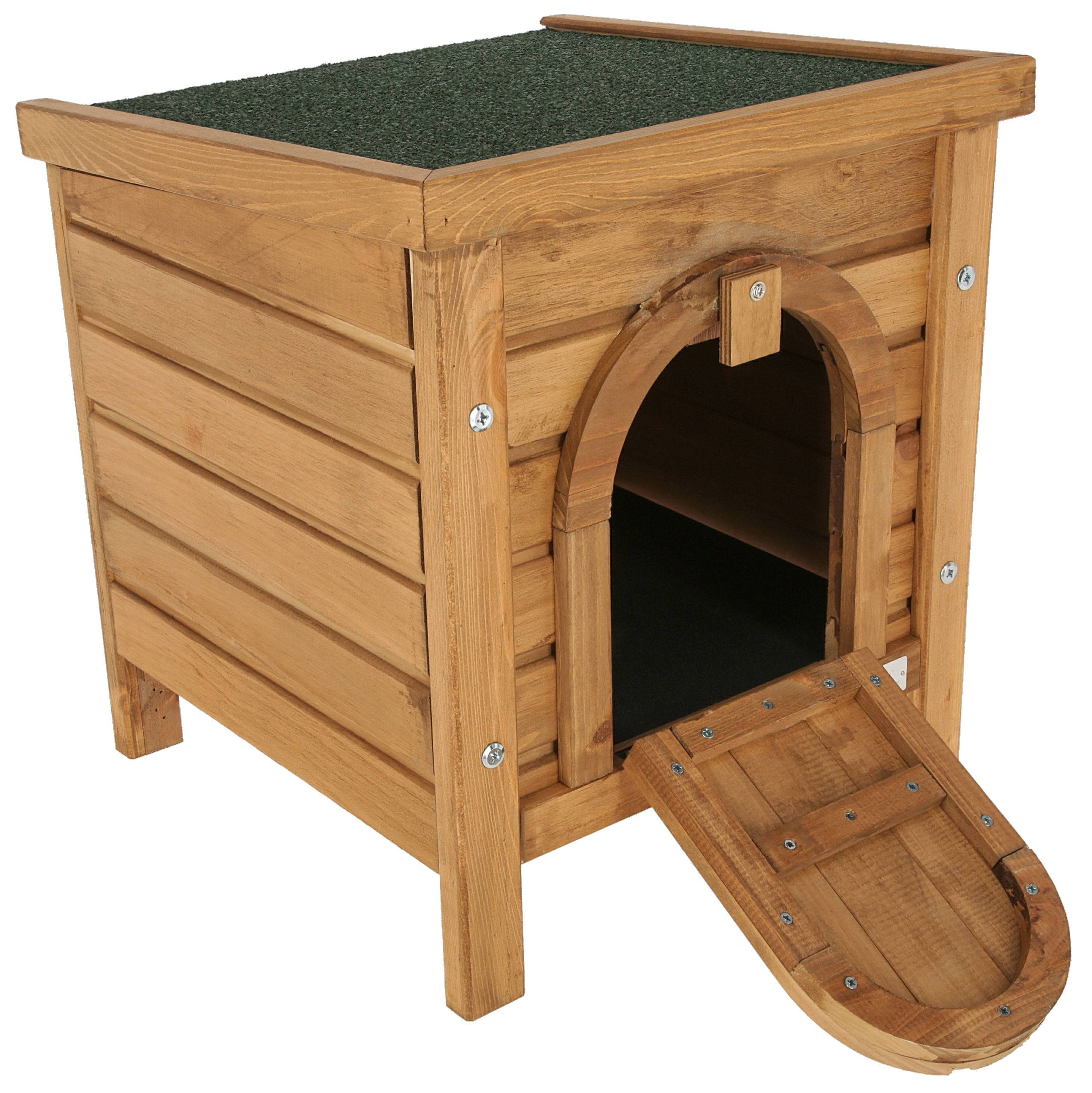Maisonnette Pour Petits Animaux Bois Extérieur 36 x 36 x 40 cm - KERBL - Image 1