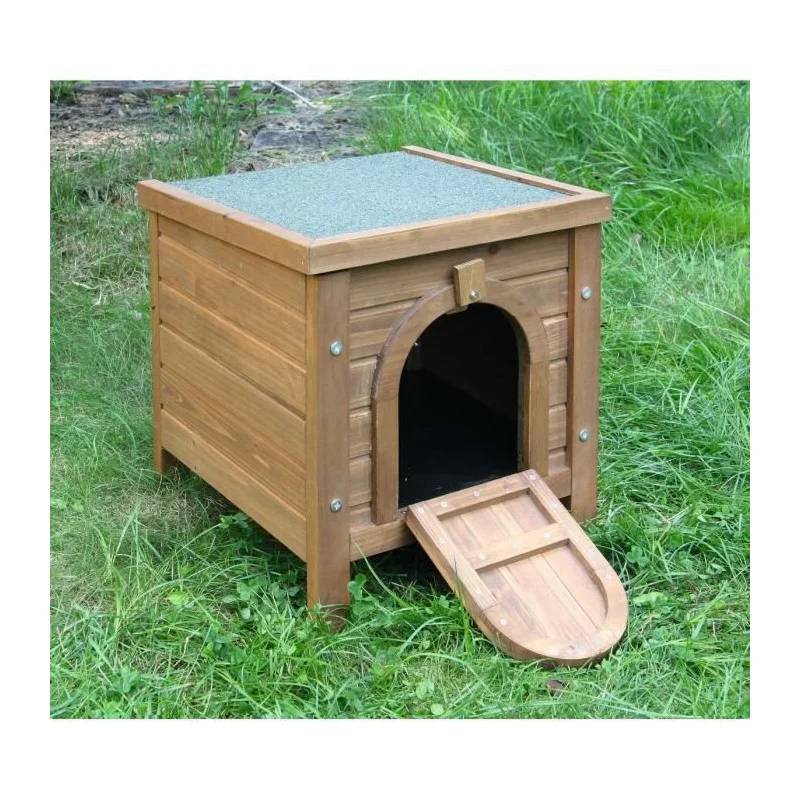 Maisonnette Pour Petits Animaux Bois Extérieur 36 x 36 x 40 cm - KERBL - Image 2