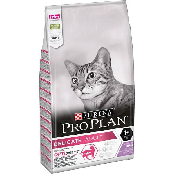 Purina Pro Plan - Croquettes chat Délicate Adult Optidigest Dinde 10kg – PRO PLAN - Image 1