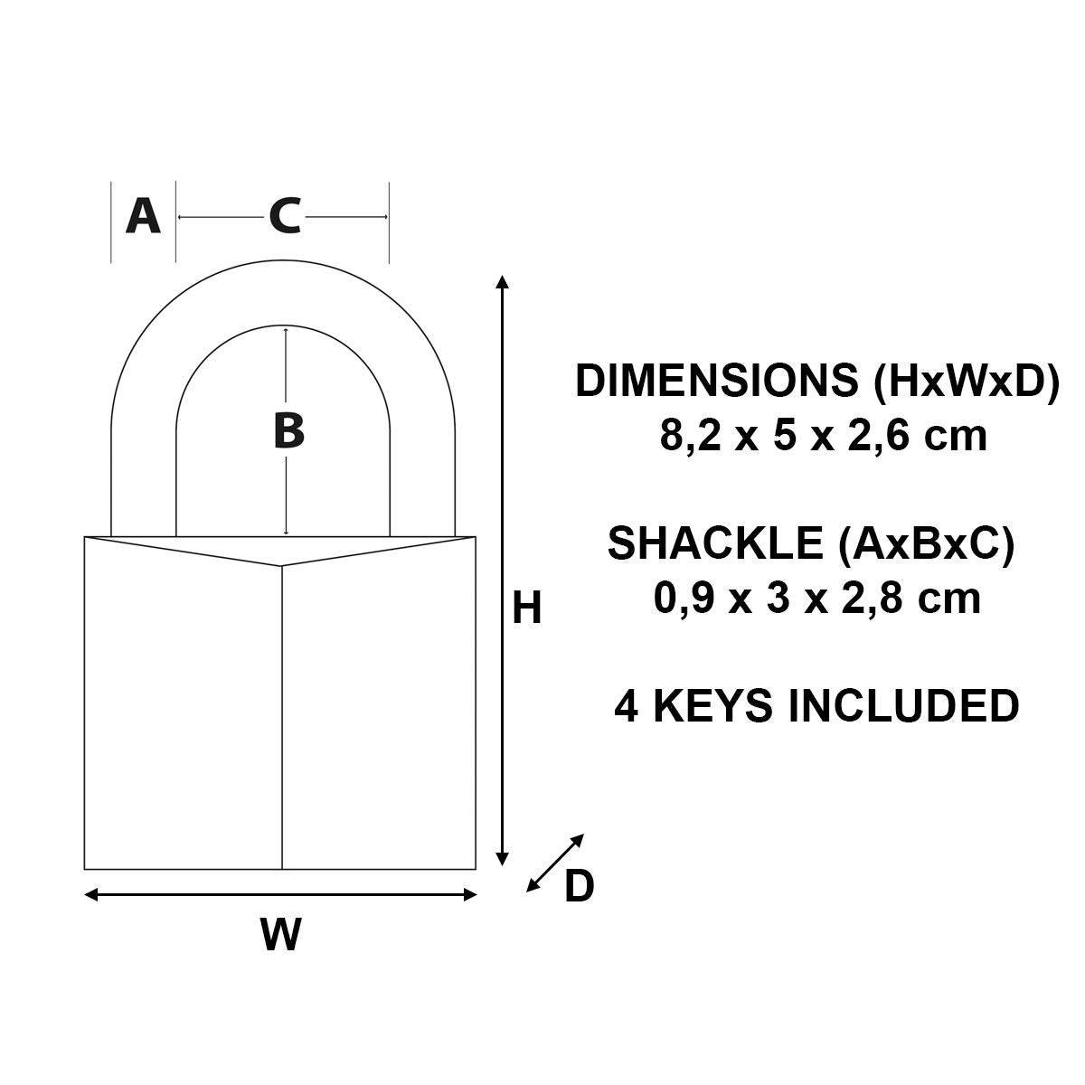 Cadenas laiton massif MASTER LOCK - Image 3
