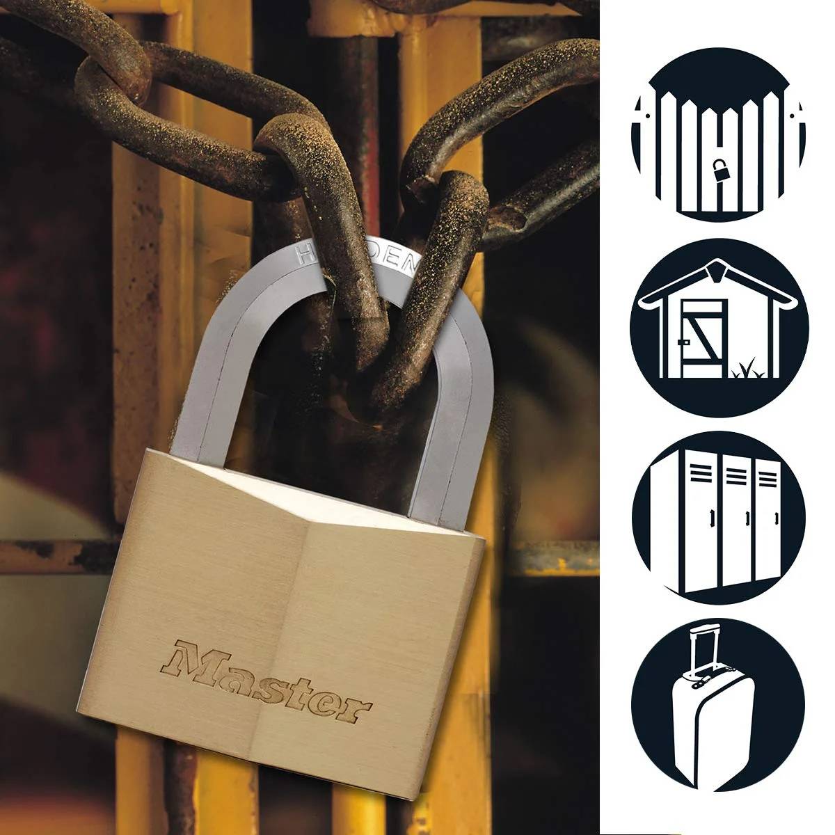 Cadenas laiton massif MASTER LOCK - Image 1