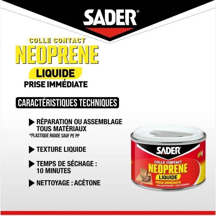 Colle contact néoprène liquide multi-matériaux transparente 250 ml - Sader - Image 9