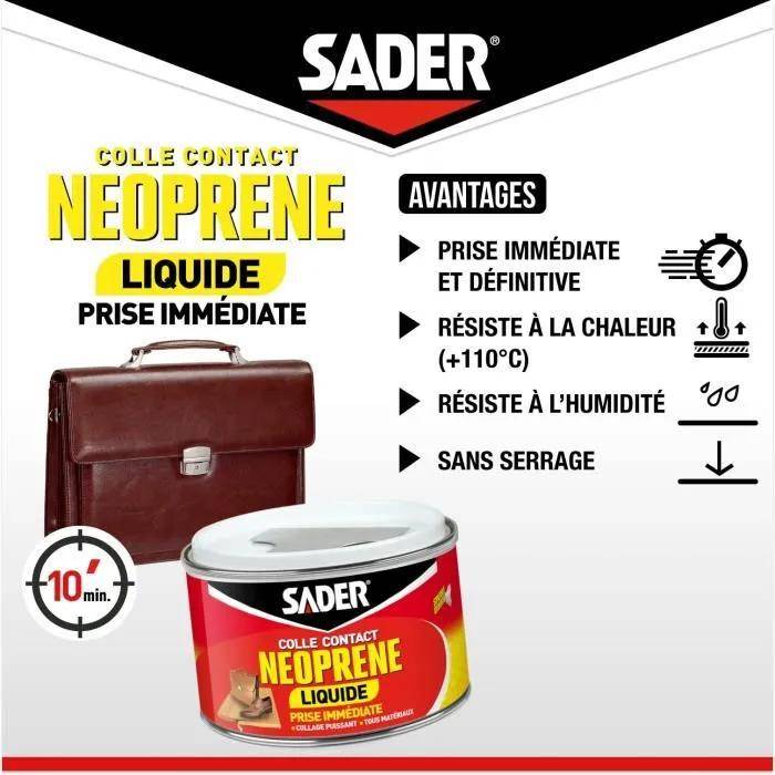 Colle contact néoprène liquide multi-matériaux transparente 250 ml - Sader - Image 8