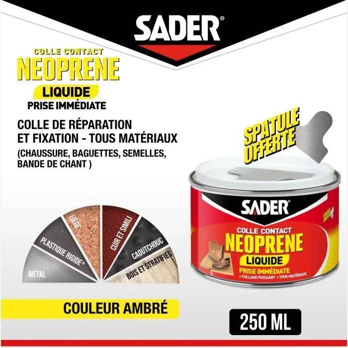 Colle contact néoprène liquide multi-matériaux transparente 250 ml - Sader - Image 11