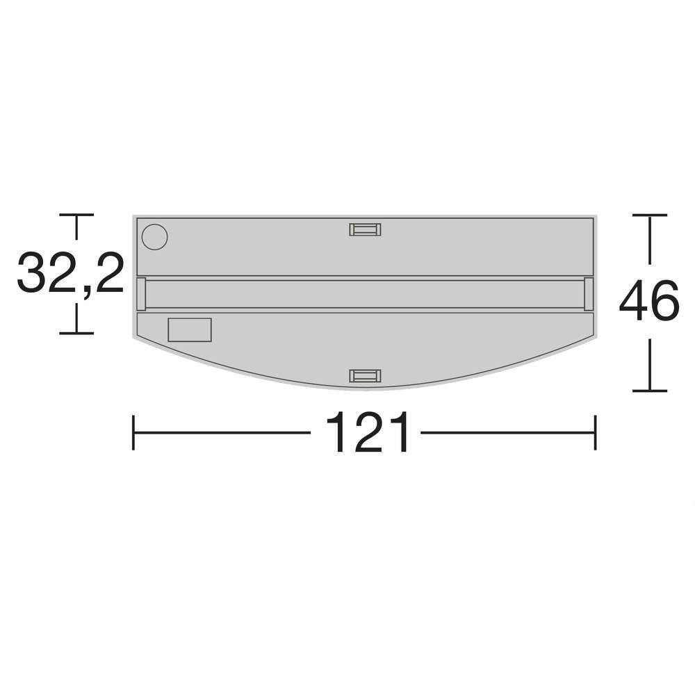 Aquarium LED Vision Blanc L.121 x l.46 x H.64 cm 260 L – JUWEL - Image 3