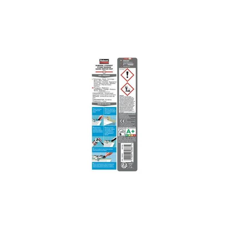 Mastic Cuisine & Bain Silicone Transparent 280mL RUBSON - Image 4