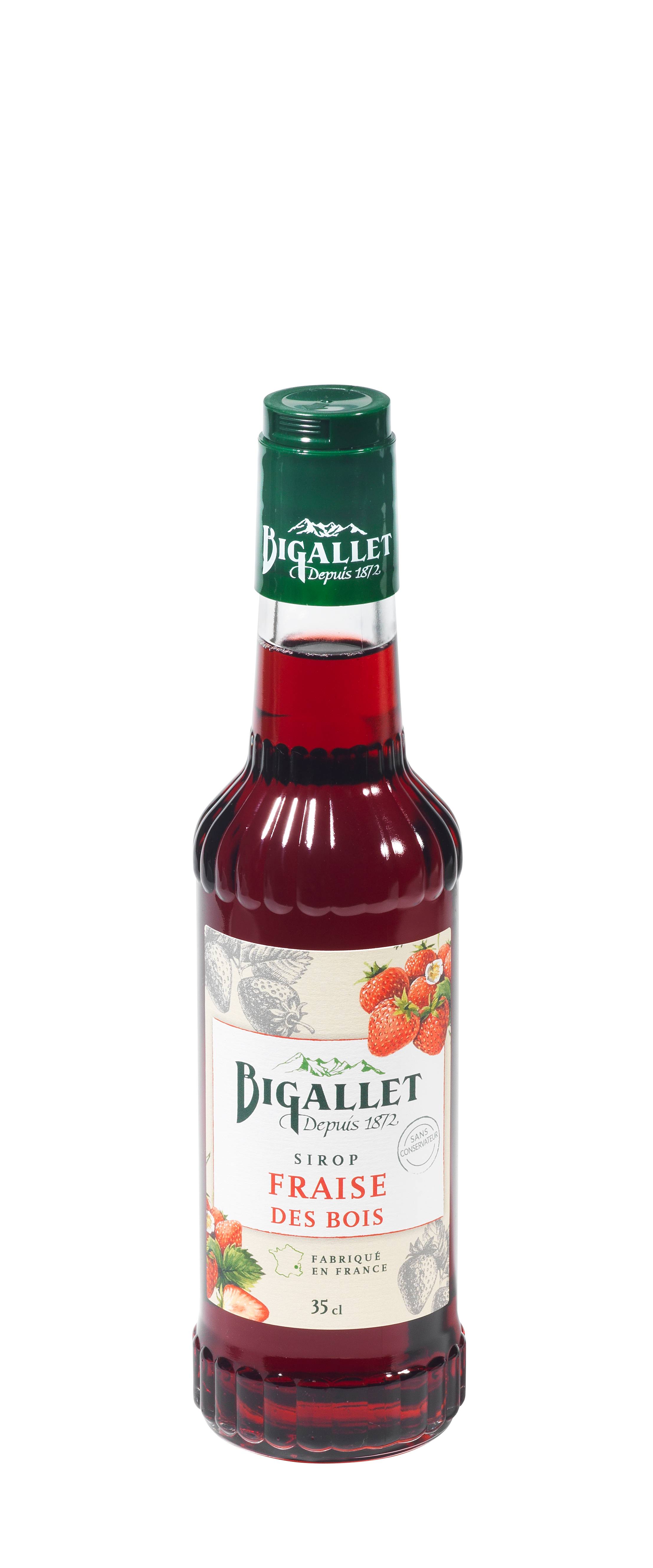 Bigallet - Sirop de fraise des bois fruitée 35 cl - Bigallet