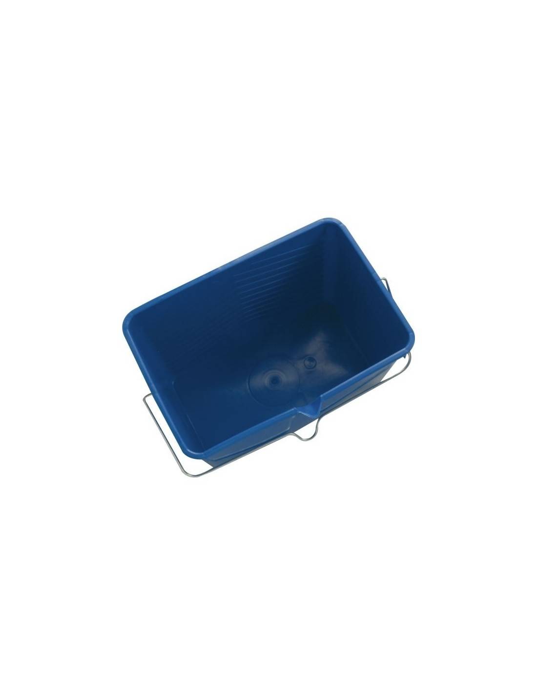 Seau à peinture avec bec verseur pour rouleau L.25.0 cm l.25.0 cm H.8.0 cm bleu - Savy