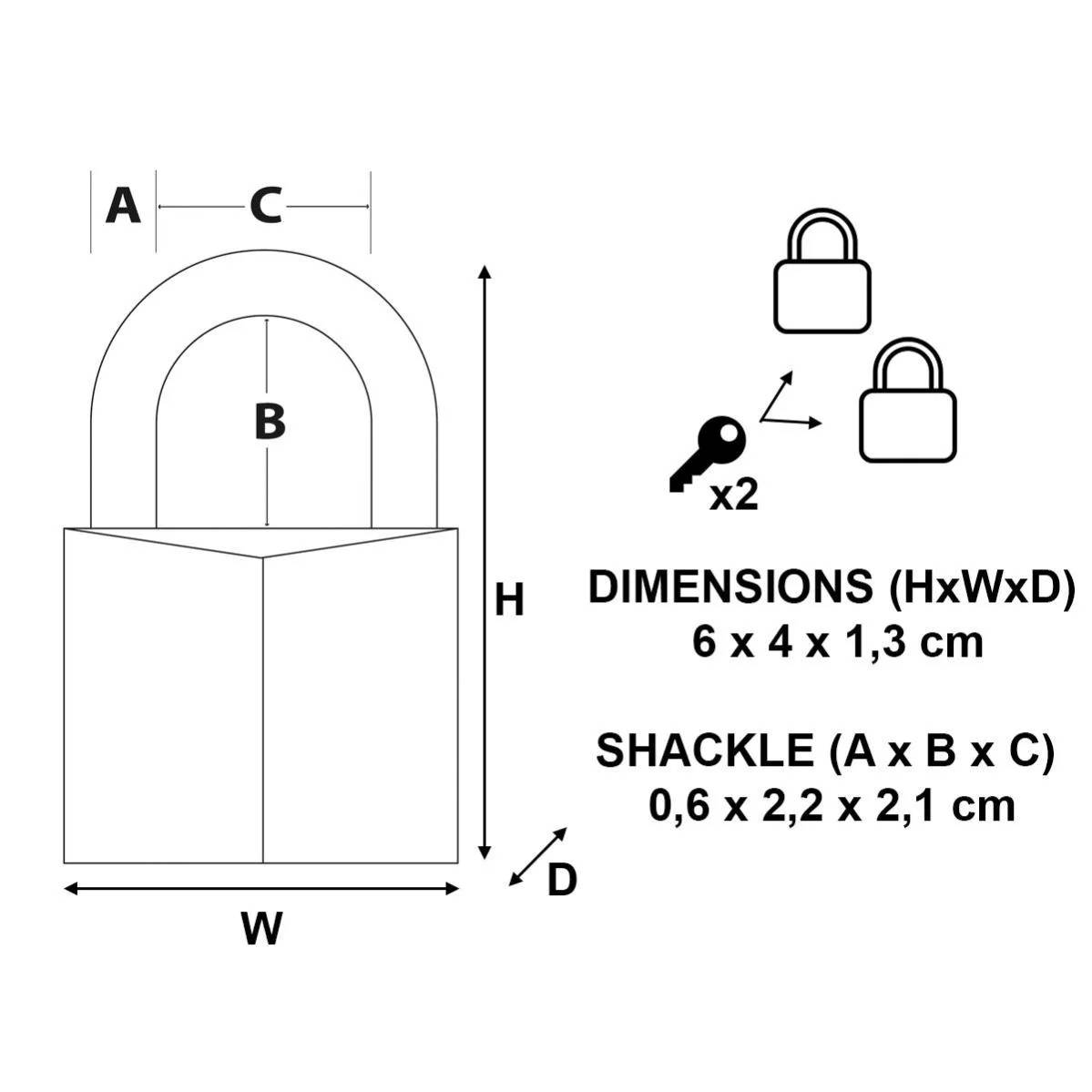 Cadenas Laiton 40 mm Lot de 2 - MASTER LOCK - Image 5