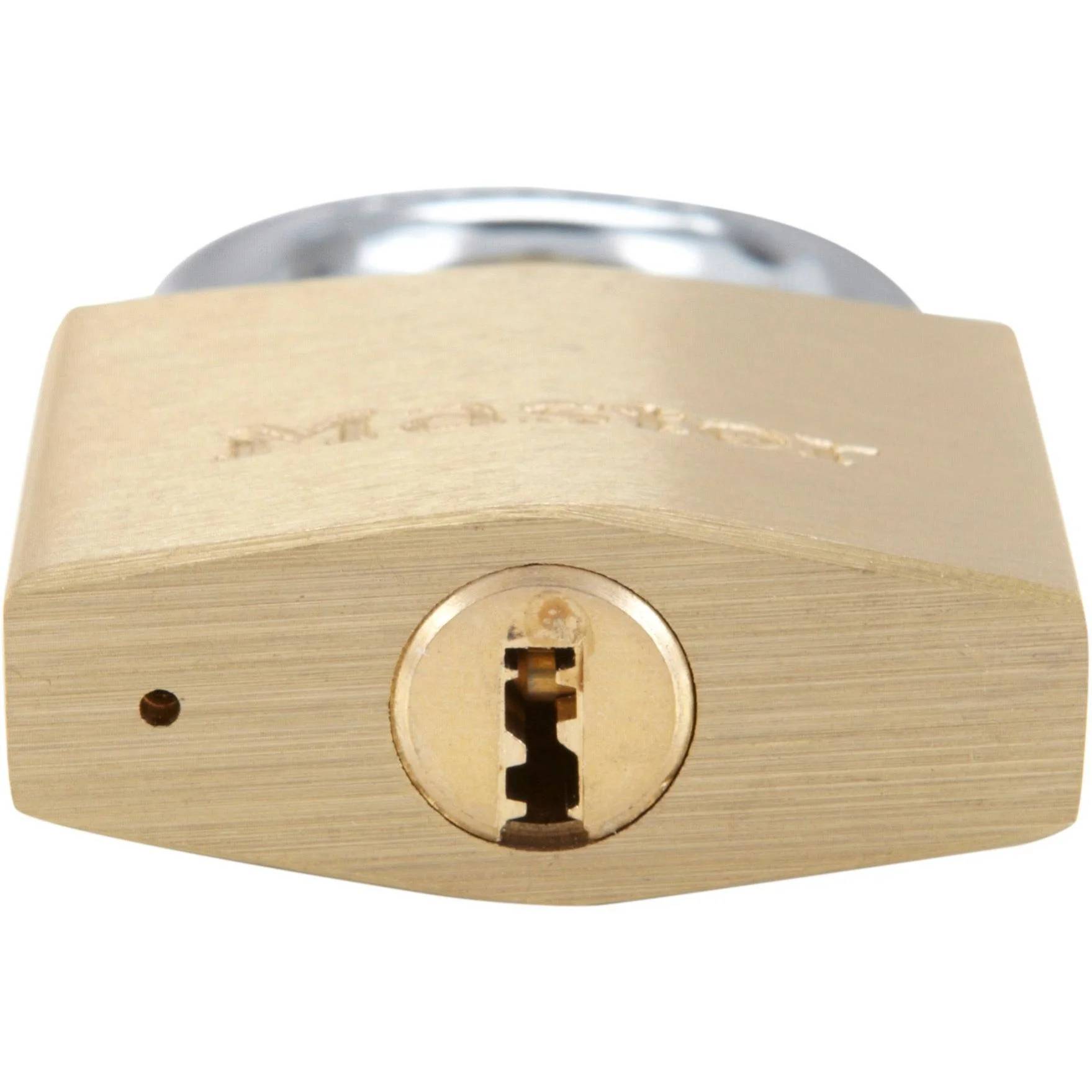 Cadenas à clé laiton massif doré 40mm 2940EURD - MASTER LOCK - Image 1