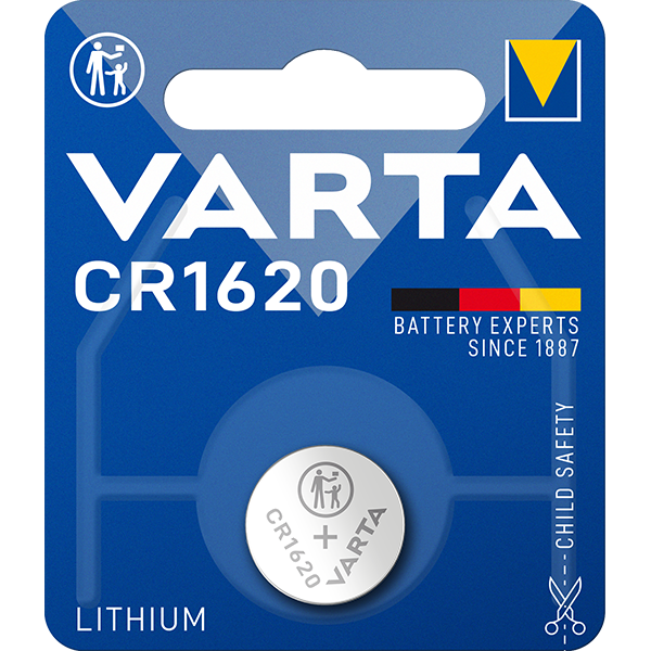 Micro pile bouton lithium CR1620 3 V - VARTA