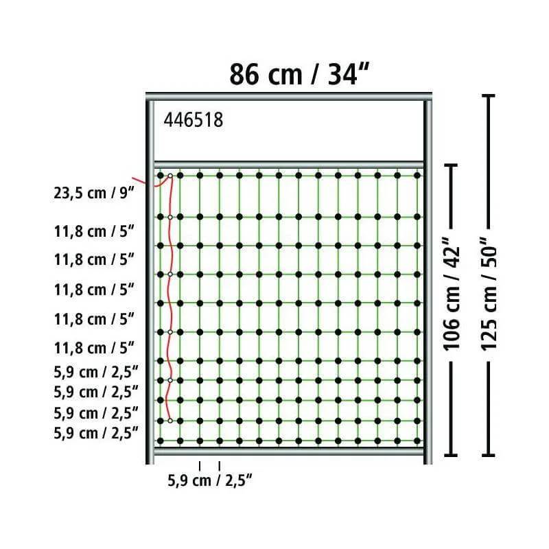 Porte De Filets De Clôture Électrique 95-125 cm 446518 - KERBL - Image 4