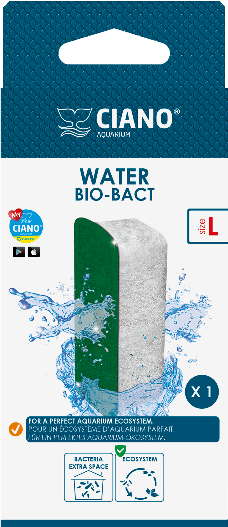 Ciano - Cartouches Biobact taille L pour filtre d'aquarium - Image 3